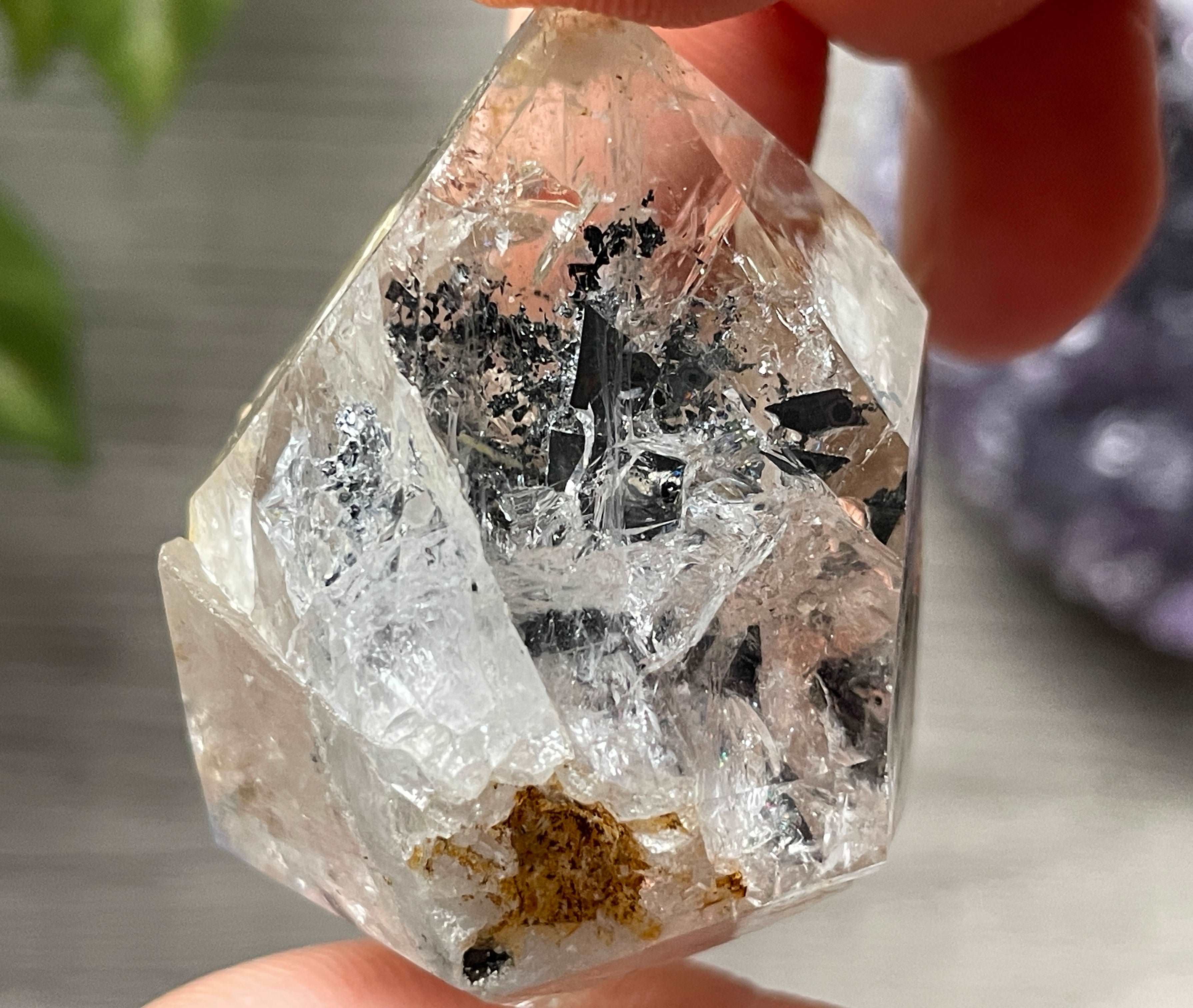 Golden healer hot sale herkimer diamond