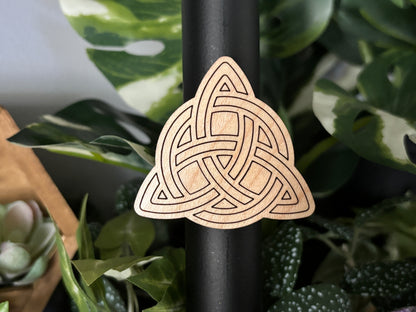 Celtic Triquetra Wood Magnet