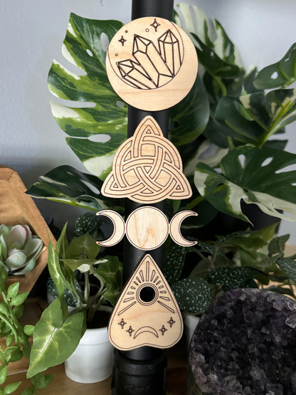 Celtic Triquetra Wood Magnet selection