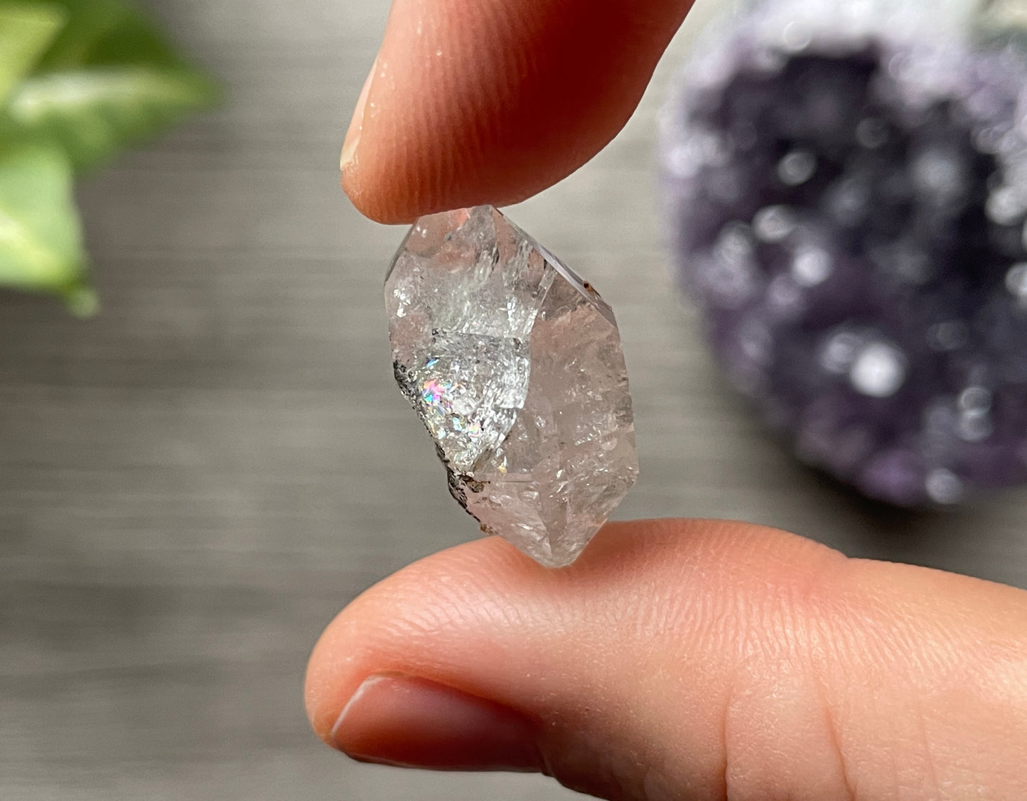 Herkimer Diamond Crystal with Anthraxolite Inclusions (M) 5