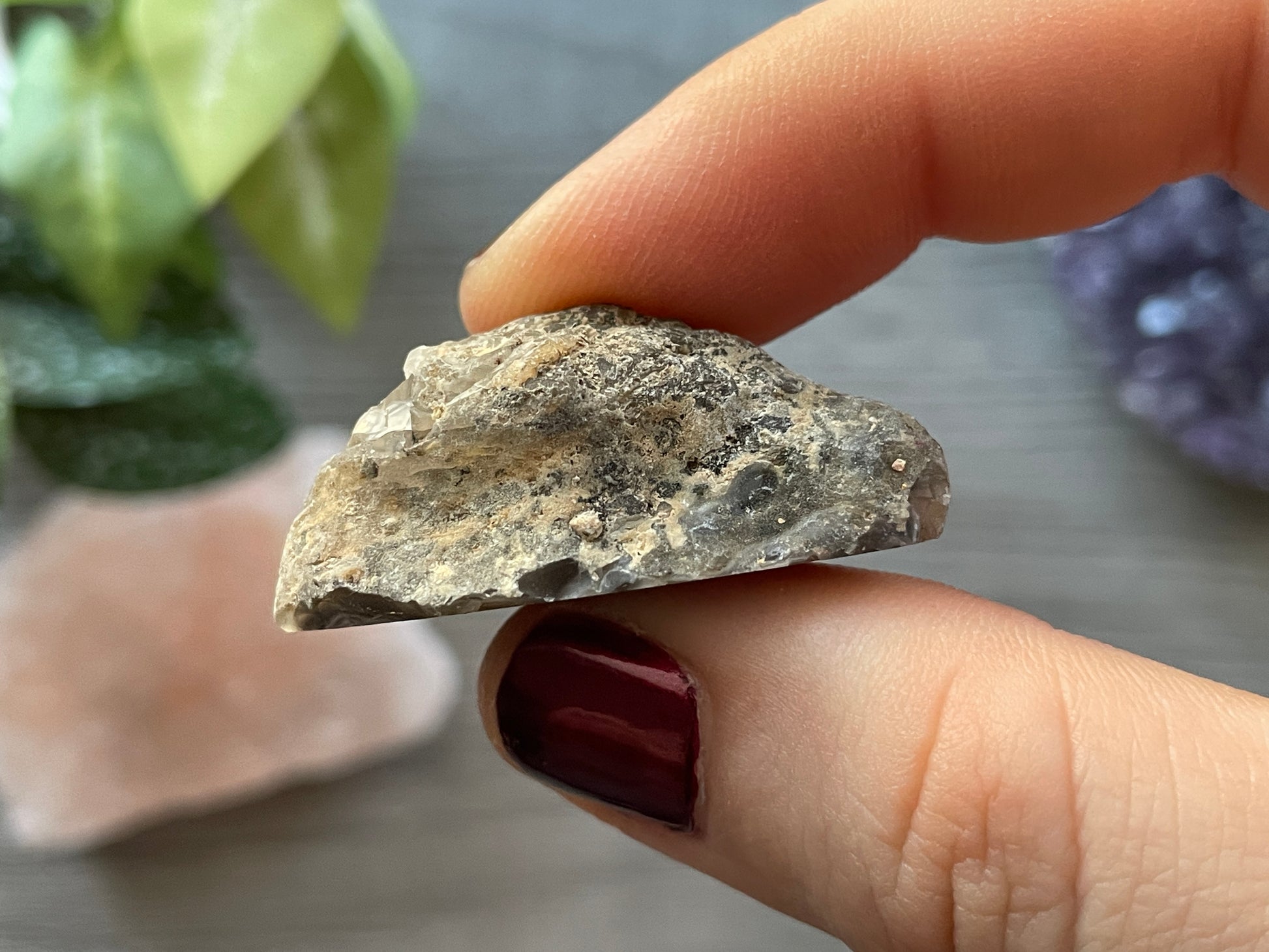 Natural Mini Oco Geode Crystal - T side