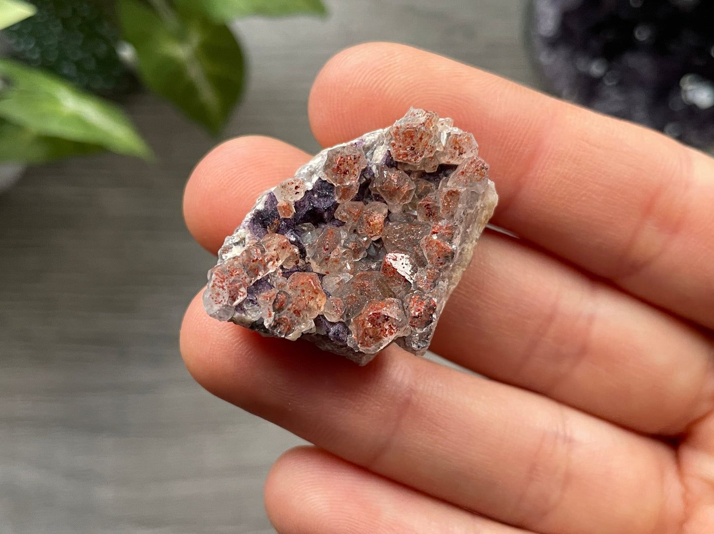 Thunder Bay Red Amethyst Crystal Cluster (R)