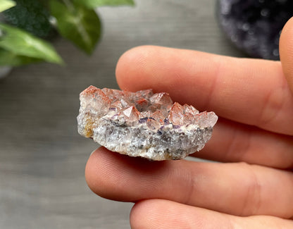 Thunder Bay Red Amethyst Crystal Cluster (R) side