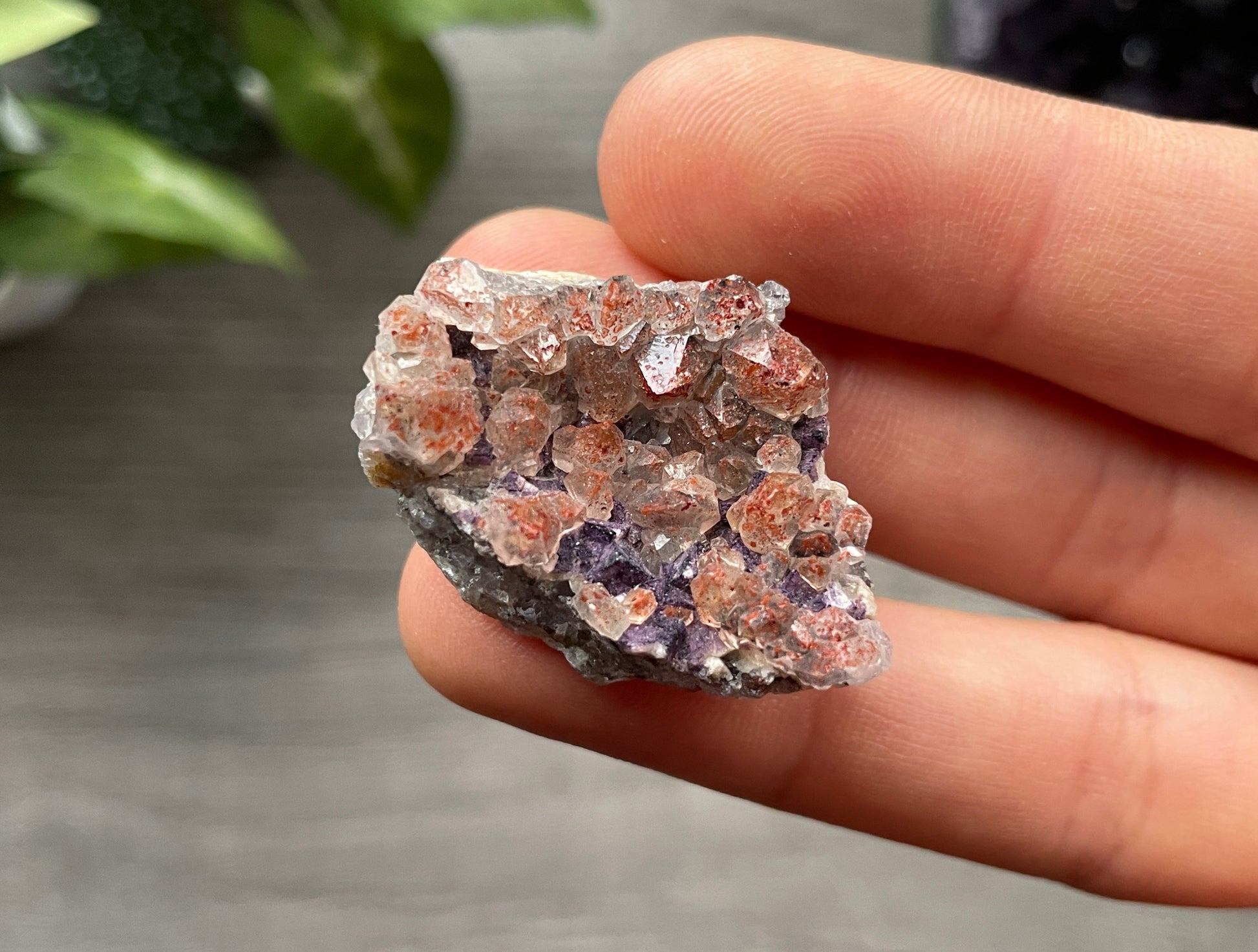 Thunder Bay Red Amethyst Crystal Cluster (R) top