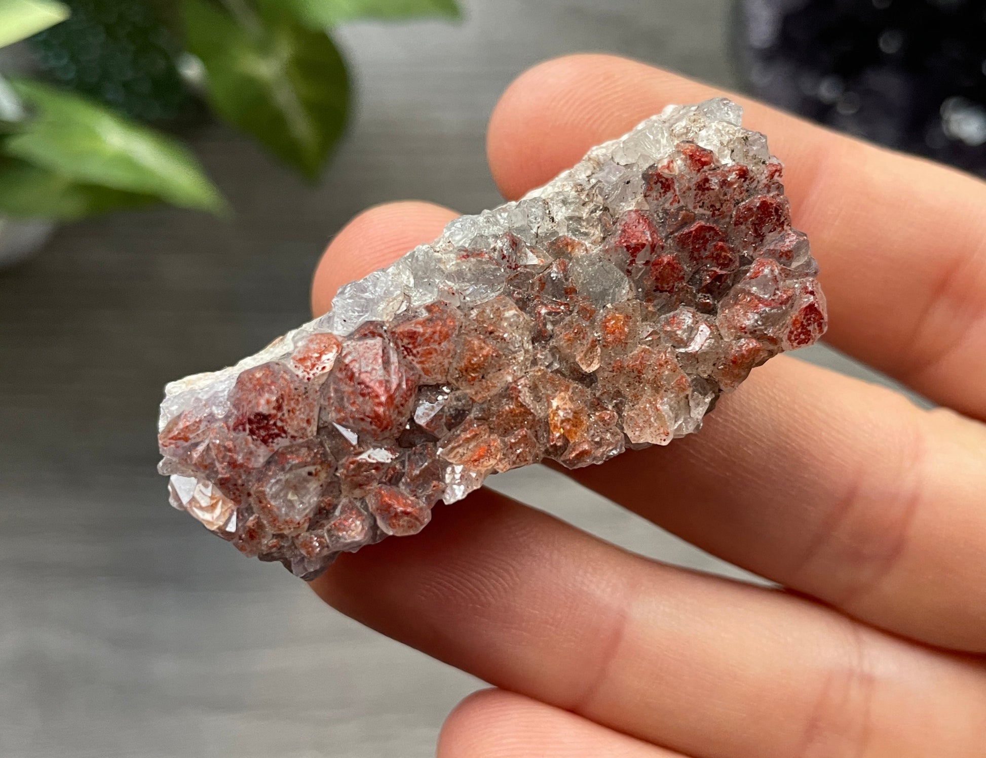 Thunder Bay Red Amethyst Crystal Cluster (S) top