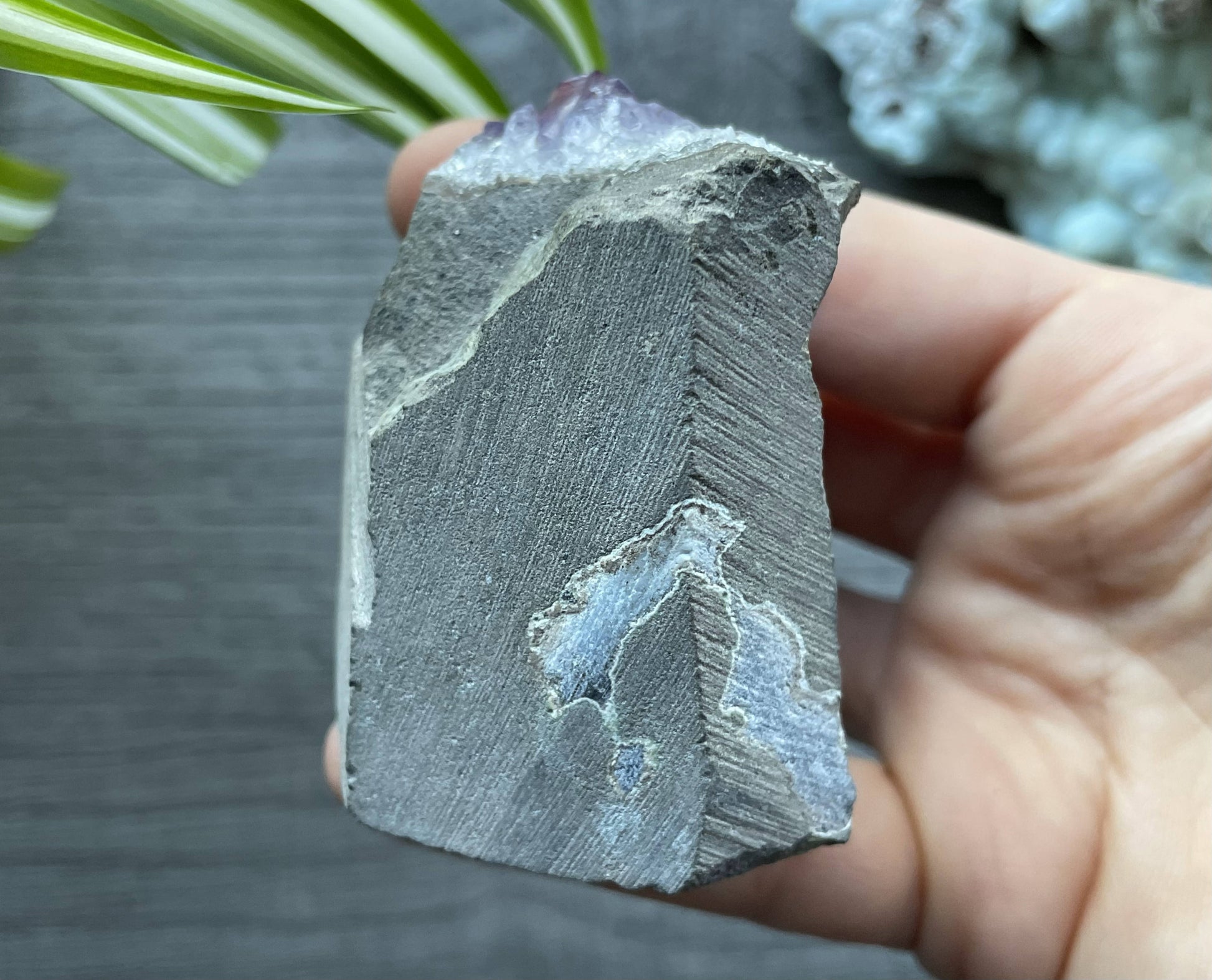 Uruguayan Amethyst Crystal Mini Cut Base - C bottom
